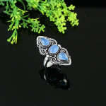 Aqua Chalcedony Handmade 925 Sterling Silver Gift Ring Size 10.5 y9n37