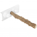 25CM Papūgos Lauko Ne&scaron;iojamas Medinis Stovas Gyvūno Pauk&scaron;čio Du&scaron;o Laktas su Siurbtuku