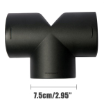 7,5 cm Oro ventiliacijos ortakių T formos alkūnės vamzdžio i&scaron;vadas I&scaron;metimo jungtis Webasto Eberspaecher oro dyzeliniam stovėjimo &scaron;ildytuvui