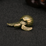 Žalvarinis vėžlys, senovinio ir retro stiliaus, mielas mažas vėžliukas, rankdarbiai, arbatos augintinis, stalo ornamentas, namų dekoras, metalinė figūrėlė, mielos dovanos