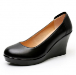 Natūralios odos moteri&scaron;ki batai, kasdieniai batai su platforma, apvalianos nosies, atvira vir&scaron;utine dalimi, patogūs moteri&scaron;ki batai, moteri&scaron;ki batai su platforma ir auk&scaron;tu kulnu 33-43 dydžiai 40