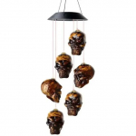 LED saulės vėjo varpelio kri&scaron;tolinis rutulys, kolibrio vėjo varpelio &scaron;viesos spalvos, vandeniui atsparus kabantis saulės &scaron;viestuvas namų sodui