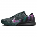 NikeCourt Air Zoom Vapor Pro 2 Premium HC Gilios Džiunglės Fuksija Vyri&scaron;ki Sportbačiai Žali Juodi Skaidriai Žali FD6692-001 44