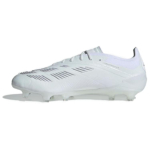 adidas Predator 24 Elite Low FG Pearlized Pack Unisex sportbačiai White Cloud-White Silver-Metallic IE1803 40⅔