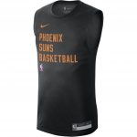 Nike Dri-Fit NBA Treniruočių raidės logotipas Apvali apykaklė Laisvalaikio Greitai džiūstanti be rankovių Krep&scaron;inio mar&scaron;kinėliai Phoenix Suns Vyri&scaron;kas mar&scaron;kinėlis Juodas HF7461-010 XXL