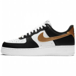 Nike Air Force 1 Low Juodi Balti Metalinio Aukso Sportbačiai CZ9189-001 44 white