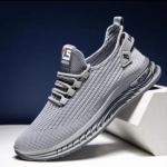 Madingi vyri&scaron;ki batai Suvarstomi vyri&scaron;ki tinkliniai batai laisvalaikio batai Lengvi, patogūs vaik&scaron;čiojimo sportbačiai Vyri&scaron;ki batai Zapatillas Hombre 44 pilka