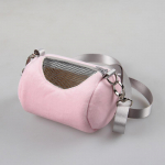 Žiurkėno ne&scaron;iojimo krep&scaron;iai Kryžminio kūno krep&scaron;io cilindro dizaino prakti&scaron;ko namo kelionės ne&scaron;iojamas voverės matomas tinklinis gyvūno narvas pilka spalva