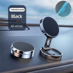 Stiprus magnetinis mobiliojo telefono stovas 720&deg; sulankstomas apvalus laikiklis automobilinis laikiklis atrama universaliems telefonams tvirtinimo laikikliai automobilyje