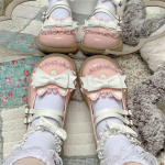 Madingi moteri&scaron;ki Mary Jane vidutinio auk&scaron;čio kulniukai Lolita batai PU odos auk&scaron;takulniai nuotakos vestuviniai cosplay mieli kaspinėliai vakarėliui raudoni rožiniai juodi dydis 33 43 35