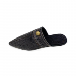 Moteri&scaron;kos vasarinės &scaron;lepetės su siauru pir&scaron;tu, madingos džinsinio audinio, kasdieninės &scaron;lepetės, skirtos moterims lauke 43 juoda