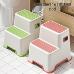 Dvigubo naudojimo dviejų pakopų kopėtėlės ir pakojis virtuvei ir automobilio plovimui Pink Fully Enclosed Two-Layer Stool