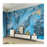 Modernūs Mėlyni Abstraktaus Marmuro Sienų Lipdukai Svetainei Miegamajam Sienų Popieriai Namų Dekoras 200 cm(W) x 140 cm(H)