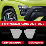HYUNDAI KONA 2024 2025 Automobilio priekinių žibintų permatoma TPU apsauginė plėvelė Priekinių žibintų spalvos keitimas Transparent
