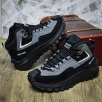 Nauji vyri&scaron;ki laisvalaikio batai, lauko auk&scaron;takulniai žygio batai vyrams, vandeniui atsparūs, atsparūs dėvėjimuisi, darbo batai, madingi, universalūs, neslystantys 46 pilka