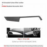 Betterhumz Konsolės Prietaisų Skydelio Dangtelio Apdaila BMW 1 2 Serijai F20 F21 F22 Pagaminta i&scaron; Alcantara Lipdukas Interjero Automobilio Aksesuarai Carbon C RHD