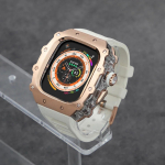 Klasikinis prabangus modifikavimo rinkinys Apple Watch Ultra 2 49mm nerūdijančio plieno korpusas IWatch 9 8 7 6 45mm 44mm kri&scaron;tolinis mygtukas sportinis dirželis 987654SE 44 45mm