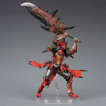 Žaidimas Monster Hunter Rathalos Patinas Medžiotojas liepsnos drakono karalius žaibo vilkas Sąnarių PVC Veiksmo figūrėlė Kolekcionuojamas modelis Žaislai with box gray