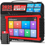 Automobilio diagnostikos lagaminas - KINGBOLEN - K7 - 31 paslauga - ECU kodavimas - 7 colių LCD ekranas raudona