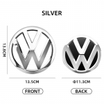2026 m. kar&scaron;tas &bdquo;VOLKSWAGEN VW&ldquo; 2 vnt. pakaitinis ženklelis, skirtas &bdquo;Volkswagen VW Golf 7 MK7 2014&ndash;2017&ldquo; automobilio priekinio variklio dangčio grotelių galinės bagažinės emblemai