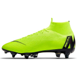 Nike Mercurial Superfly 6 SG Mink&scaron;tos dangos Neslystantys Atsparūs trinčiai Futbolo bateliai Vyri&scaron;ki Žali AH7366-701 43