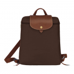 Longchamp Le Pliage Vienspalvis Užtrauktukas Įspaustas logotipas Spaudė Drobės kuprinė Moteri&scaron;ka kuprinė Ebonitas 1699089P81 Basic Set (Bag)