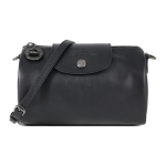 Longchamp Le Pliage Xtra Reguliuojamas Nuimamas Peties Dirželis Užtrauktuko Užsegimas Odinė Įstriža Rankinė Moteri&scaron;ka įstriža rankinė Juoda 10255987001 Basic Set (Bag+Dust Bag)