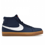 Nike SB Zoom Blazer Mid Vyri&scaron;ki Tamsiai Mėlyni Balti Guminiai &Scaron;viesiai Rudi FJ1680-400 EU 42