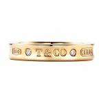 Tiffany & Co. 1837&reg; Kolekcija Deimantu Inkrustuotas 18K Aukso Žiedas Moteri&scaron;ki žiedai 60152792 7.5