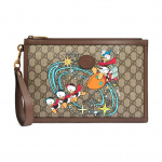 Gucci Disney Antis Donaldas GG Supreme Delninė Mai&scaron;elis Rudo Odos Auksiniai Metaliniai Elementai Kasdieniam Naudojimui 647925-2OAAT-8679 Basic Set (Bag+Dust Bag)