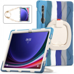 Tvirtas dėklas, skirtas Galaxy Tab S10 S9 S8 Ultra 2024 2023 2022 14.6 SM-X920 X926B X910 X916B X900 X906B, su 360 laipsnių besisukančiu stoveliu S10Ultra SM-X920 926