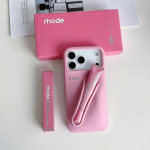 Rhode su lūpų blizgesiu telefono dėklas, skirtas iPhone 16 15 14 13 12 17 11 Pro Max Plus Lūpų