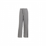 Adidas Originals Clover Houndstooth Logo Embroidery High-Winter Straight Casual Kelnės Moterims Juodos Baltos IB7715 L