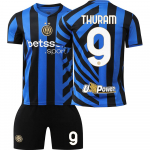 2024-25 Inter Milan namų mar&scaron;kinėliai #10 Lautaro #9 Thuram #23 Barella Futbolo mar&scaron;kinėliai S