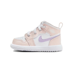 Jordan Air Jordan 1 Mid Cushioning, Wear Resistant High top Toddler Shoes White Pink Infant And Toddler FQ1310-601 23.5 white