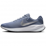 Nike Revolution 7 Ashen Slate Metallic Silver Vyri&scaron;ki sportbačiai Mėlyni Balti Hyper-Royal FB2207-403 42 gray