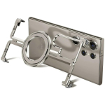 Oatsbasf Besirėminis Metalinis Telefono Dangtelis Samsung Galaxy S24 S23 Ultra Aliuminio Magnetinis Buferis su Magsafe Žiediniu Laikikliu for GalaxyS23Ultra(6.8") gray