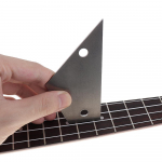 4 viename mini gitarų slankstelių i&scaron;lyginimo įrankis nerūdijančio plieno Luthiers fret Finder Rocker