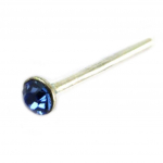 Les Tr&eacute;sors De Lily [G2104] - Stud Argent 'Cristal' bleu