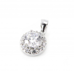 Les Tr&eacute;sors De Lily [G9407] - Pendentif Argent 'D&eacute;esse' Blanc balta