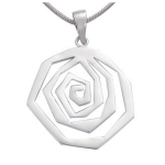 Les Tr&eacute;sors De Lily [H2638] - Pendentif Argent 'Chor&eacute;graphie' argent&eacute; (rhodi&eacute;) - 25 mm