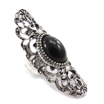 Bague Cr&eacute;ateur 'Kilimanjaro' noir 54 juoda