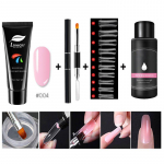 Limegirl 15ml/4vnt polietileno gelio rinkinys Greitas statybinis gelis nagų priauginimui Poligelio rinkinys Nagų dailė nagams priauginti Slip Solution
