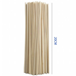 50 vnt augimą palaikančios gėlių lazdelės mediniai augalai, rotango bambuko augalų lazdelės