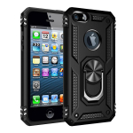 Prabangus Armor smūgiams atsparus telefono dėklas, skirtas iphone 5 5S SE XS Max 11 Pro XR X 7 8 6 6s Plus pilno dangčio automobilio magnetinio žiedo buferio dėklai For iPhone 7 8
