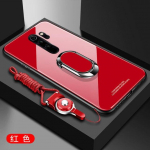 &bdquo;Xiaomi Redmi Note 8 10 Pro&ldquo; dėklui, kieto grūdinto stiklo žiedo magnetinio laikiklio telefono dėklas, skirtas &bdquo;Redmi Note 8A 9 Pro 10 Lite&ldquo; mink&scaron;to rėmo smūgiams atsparus galinis dangtelis For Redmi Note 8 Pro