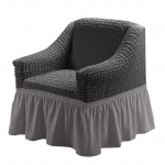 1 sėdynės europieti&scaron;ko stiliaus fotelio užvalkalas su sijonu i&scaron;temptu sofos užvalkalu, skirtas svetainei, elastingas sofos sofos užvalkalas 1seat（90-140CM）