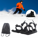 Ne&scaron;iojami slidinėjimo bateliai Mini slidinėjimo pačiūžos su reguliuojamais apkaustais, skirta lauko žiemos sporto įrangai Type 1(drawstring bag)