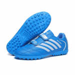 Vaikų ir paauglių didelio dydžio smūgius sugeriantys neslystantys dėvėjimuisi atsparūs Velcro trumpų nagų lauko futbolo bateliai treniruočių batai 35