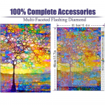 5D deimantinė tapyba Viso apvalaus grąžto deimantinis spalvingas medis su gėlių menu Deimantų tapyba Rankų darbo deimantinė mozaikinė tapyba namų apdaila Without a frame rožinė